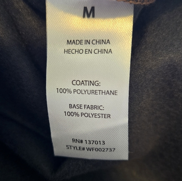 Wildfox Womens Faux Leather Pants Sz M Dark Brown High Waist Front Ankle Slit - Picture 12 of 13